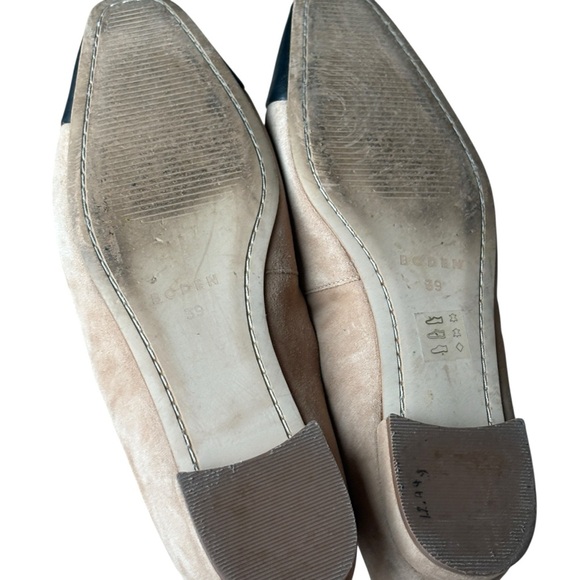 Boden Penelope Mary Jane Flats Shoes Size 39 US 8 Black Tan - Picture 4 of 10